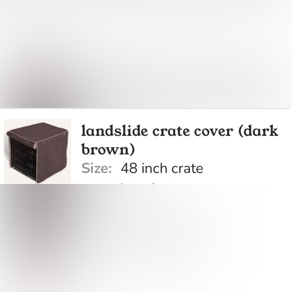 Molly Mutt 48Lx 30Wx 33H Landslide crate cover used and washed one time